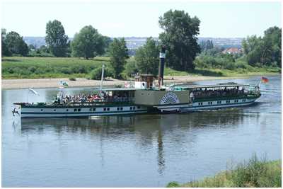 Seitenraddampfer Diesbar (Bild: Doris K&ouml;lbl)