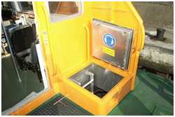 Niedergang Maschinenraum (Lotsenboot Schnatermann)