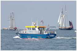 Binnenstreifenboot Stubnitz