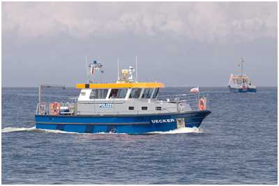 Binnenstreifenboot Uecker