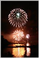 Sailors Feuerwerk zur Hanse Sail 2005