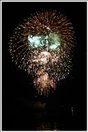 Sailors Feuerwerk zur Hanse Sail 2005