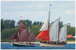 Lotsenkutter Sampo und Galeasse Sæløer