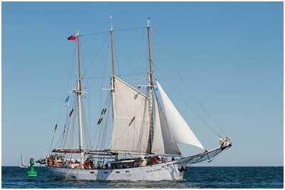 Dreimast-Gaffelschoner Kapitan Borchardt