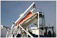 freifallende Rettungsboote