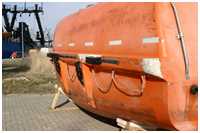 freifallende Rettungsboote